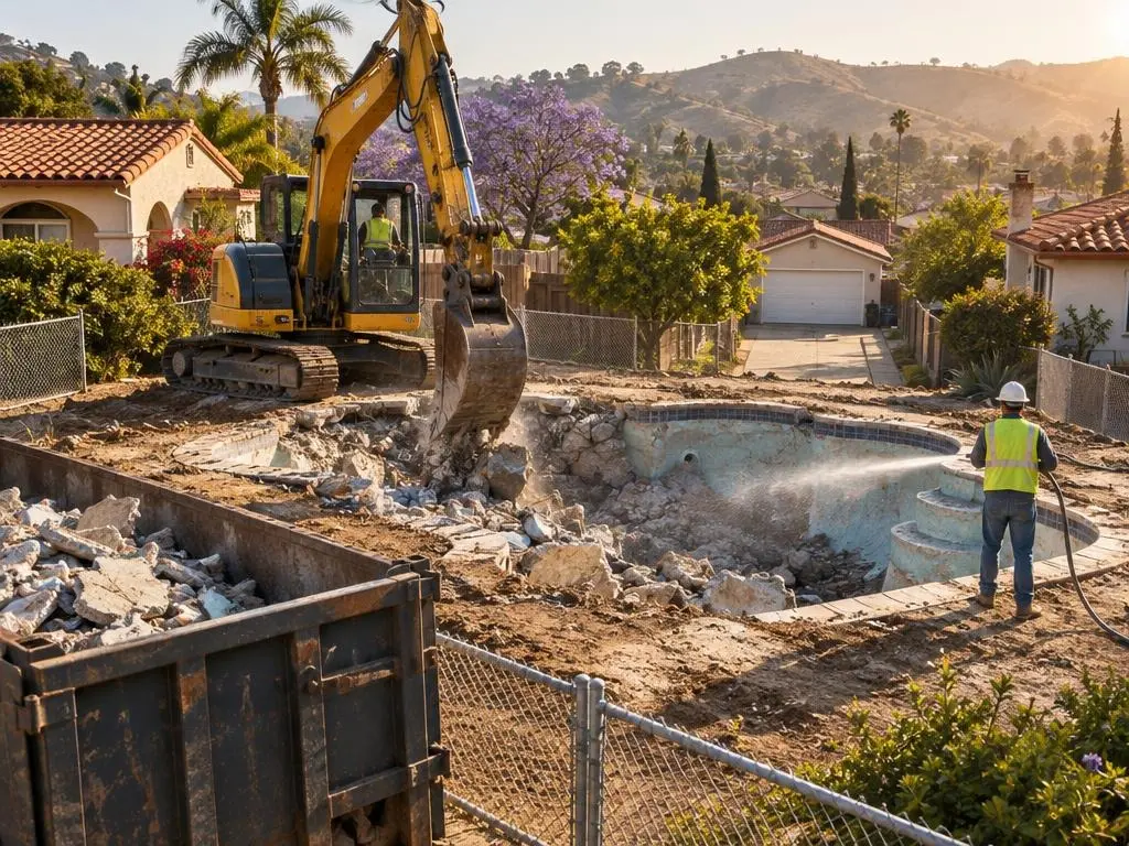Pool Removal in Los Angeles, CA